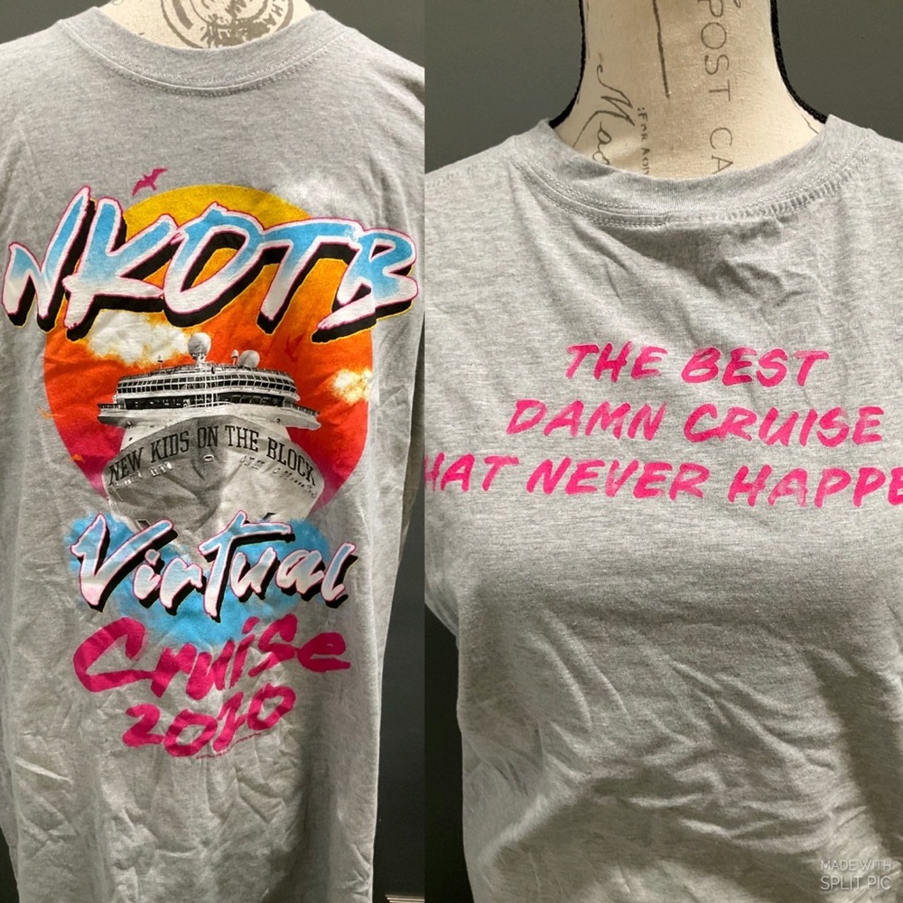 NWOT NEW KIDS ON THE BLOCK 2020 VIRTUAL CRUISE BY GILDAN